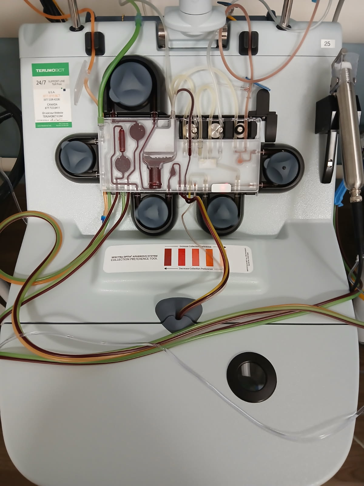 Apheresis machine used during Karla's T-cell collection
